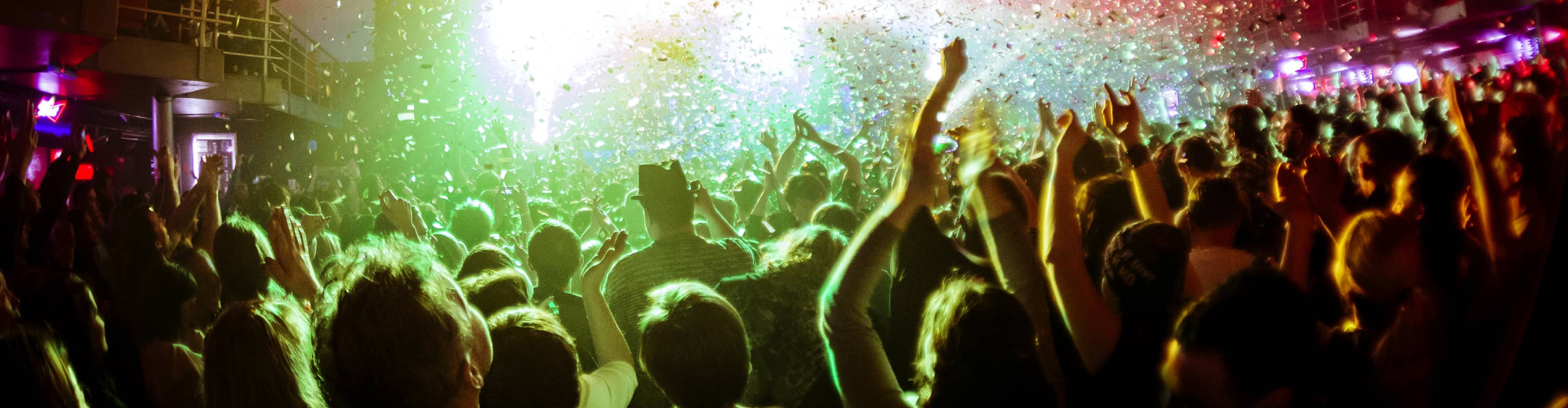 group of people having fun in the club