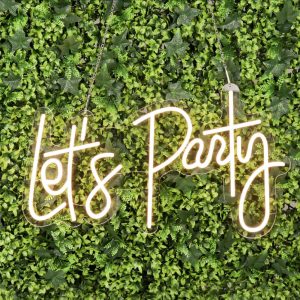 Let's Party neon sign