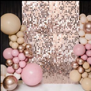 backdrop with balloons