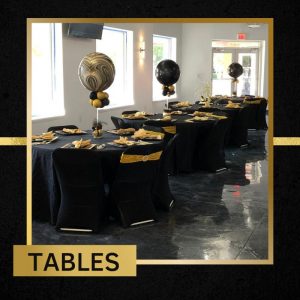 Tables, Plates & Linens