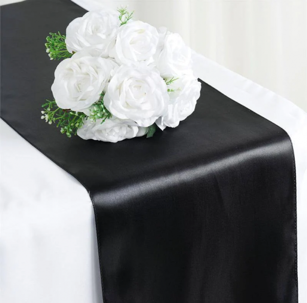 Black Satin 108 inch