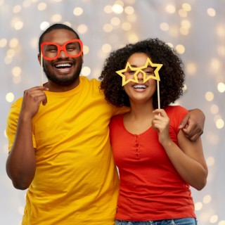 couple smiling
