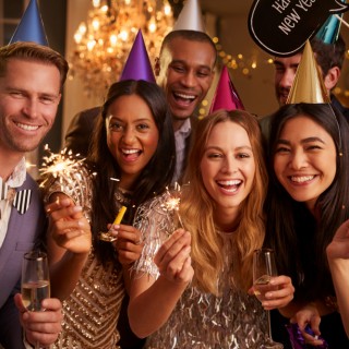 Group of people smiling
